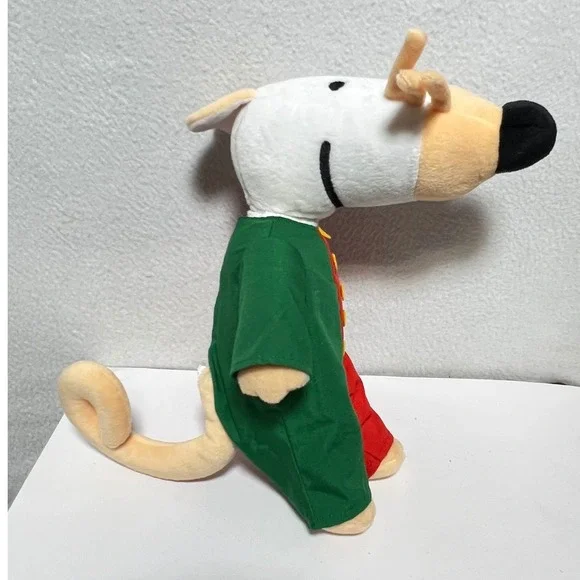 Vintage Maisy Mouse Plush Stuffed Animal Green Red YoYo 13" nostalgic not Tested - Picture 14 of 15